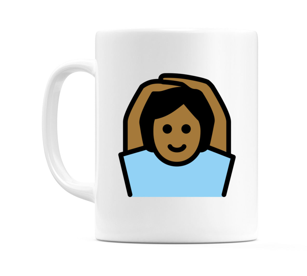 Person Gesturing Ok: Medium-Dark Skin Tone Emoji Mug