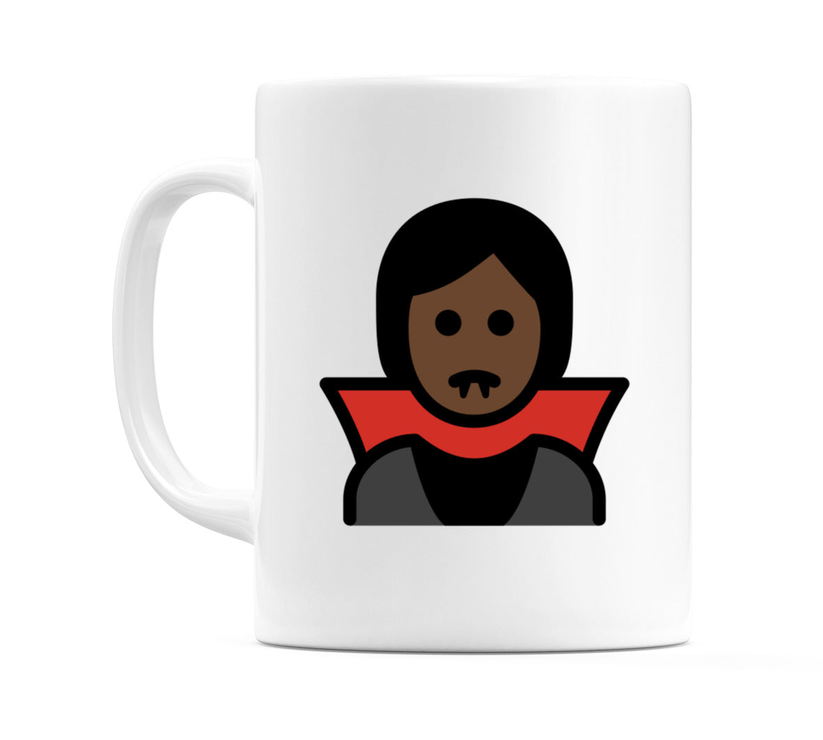 Vampire: Dark Skin Tone Emoji Mug