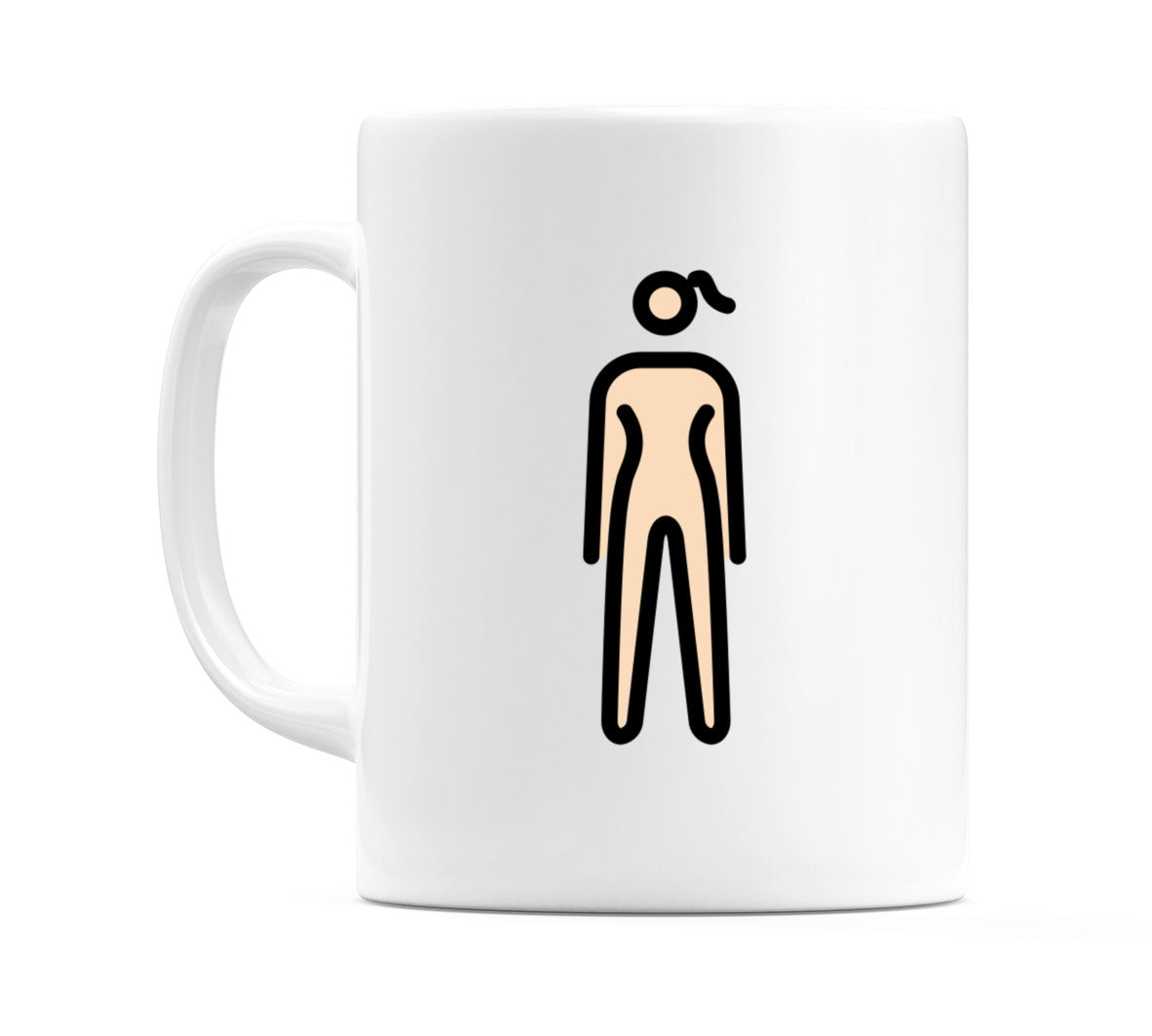 Female Standing: Light Skin Tone Emoji Mug
