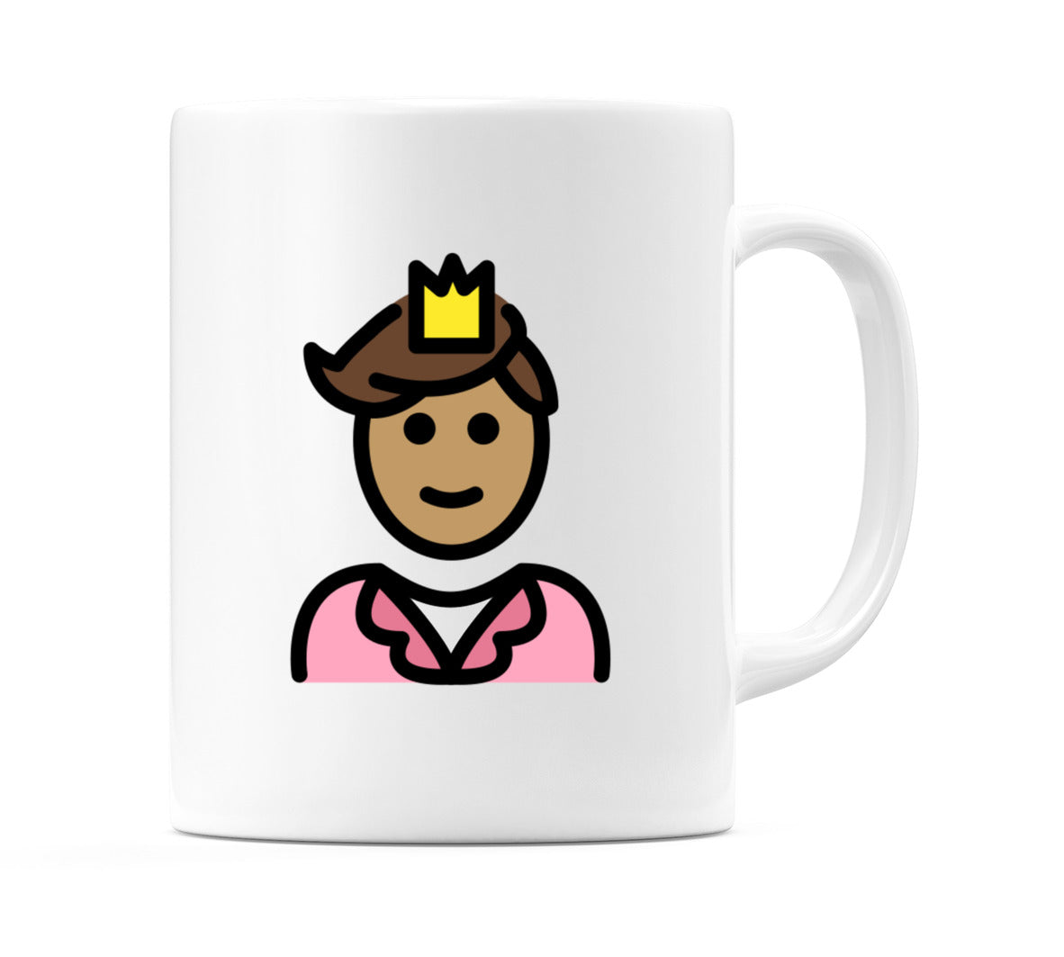 Prince: Medium Skin Tone Emoji Mug
