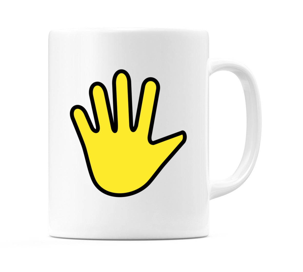 Hand With Fingers Splayed Emoji Mug