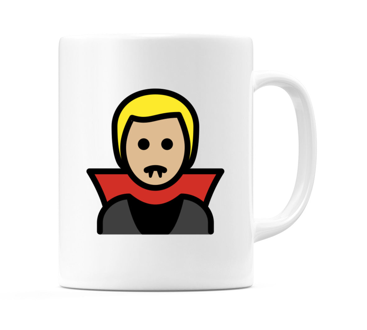 Male Vampire: Medium-Light Skin Tone Emoji Mug