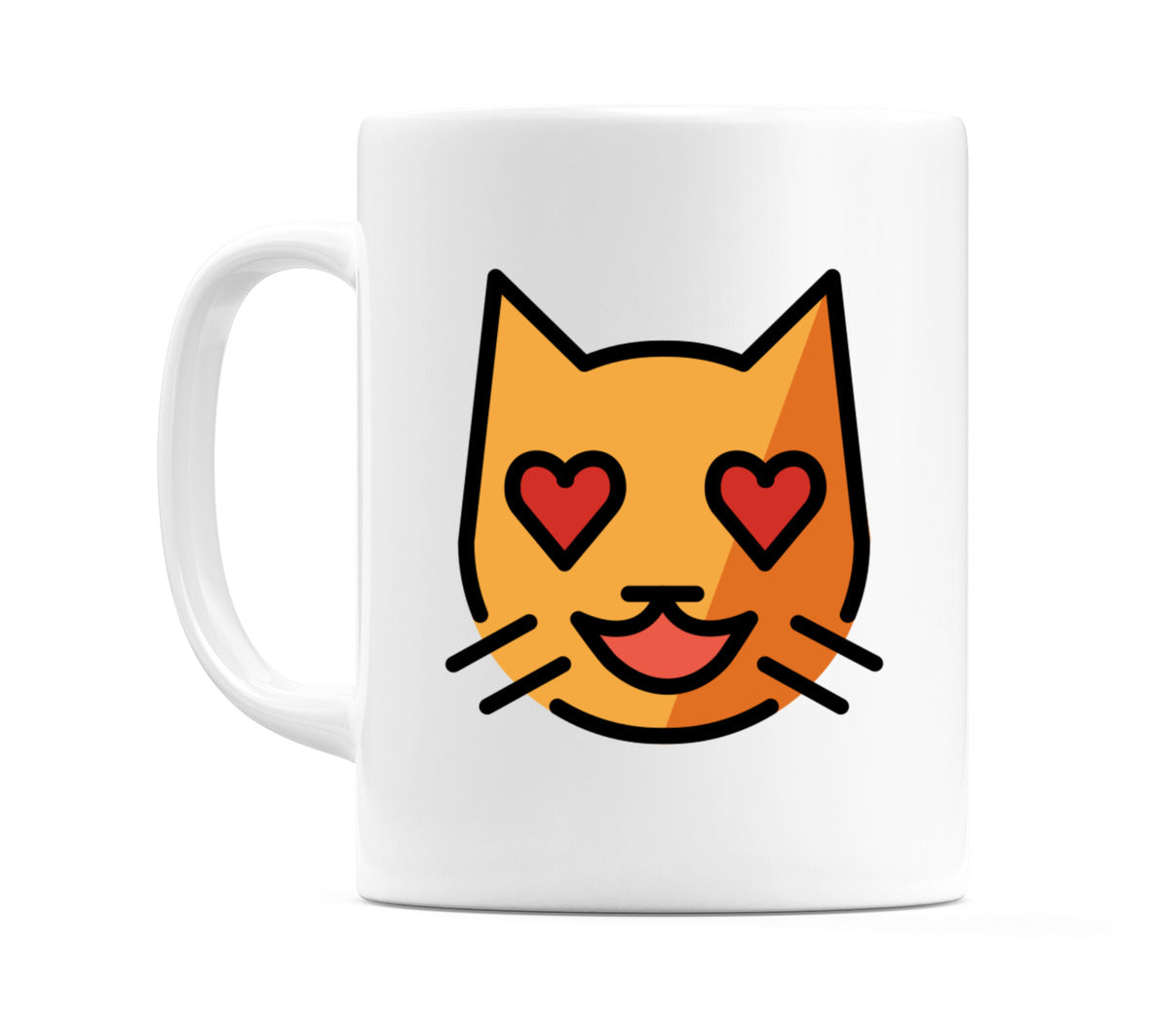 Smiling Cat With Heart-Eyes Emoji Mug