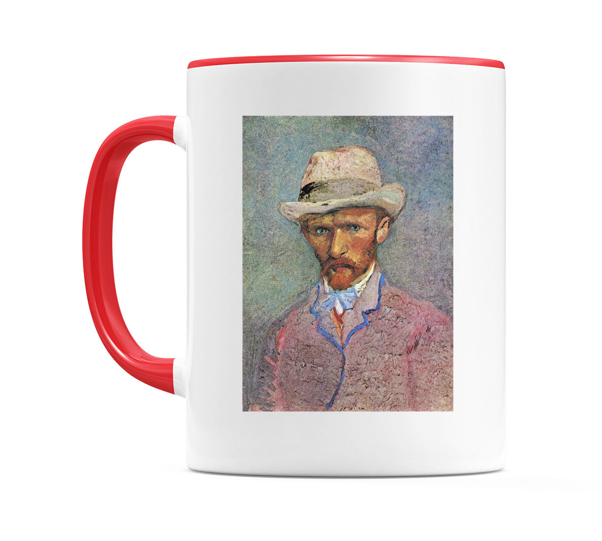 Self Portrait with a Gray Straw Hat (1887) Mug