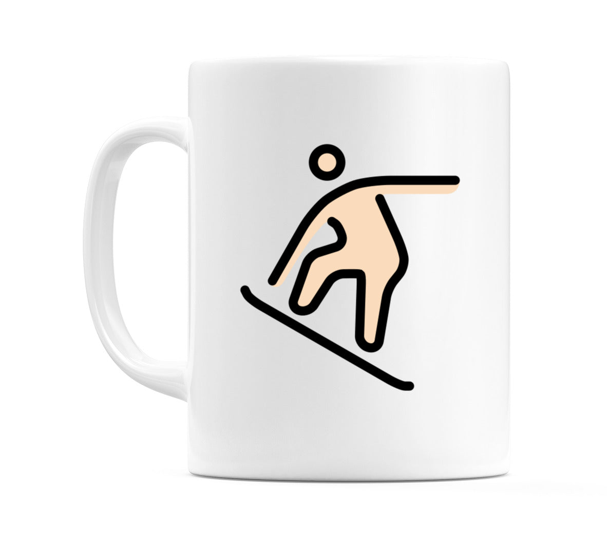 Snowboarder: Light Skin Tone Emoji Mug