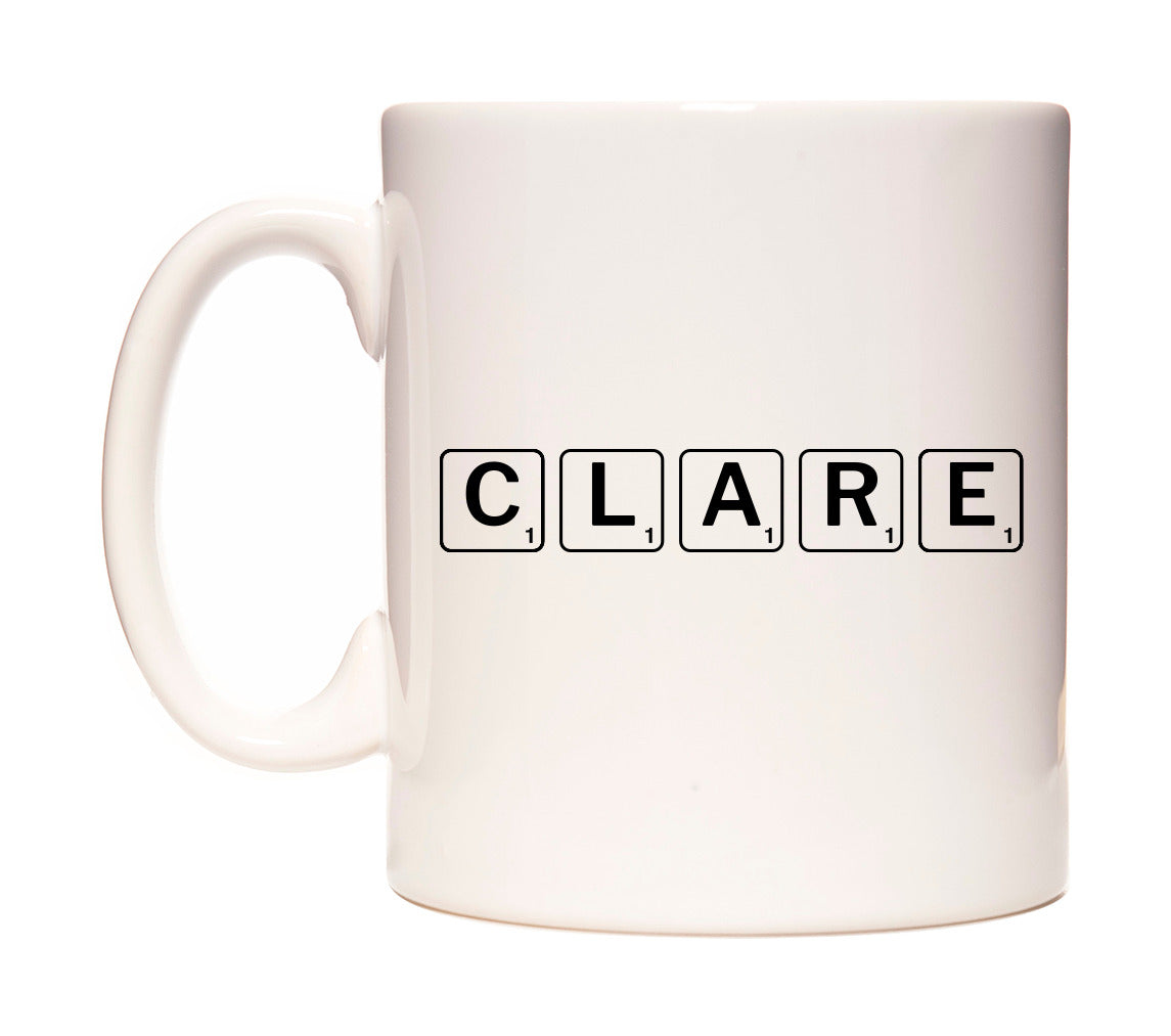 Clare - Scrabble Themed Mug