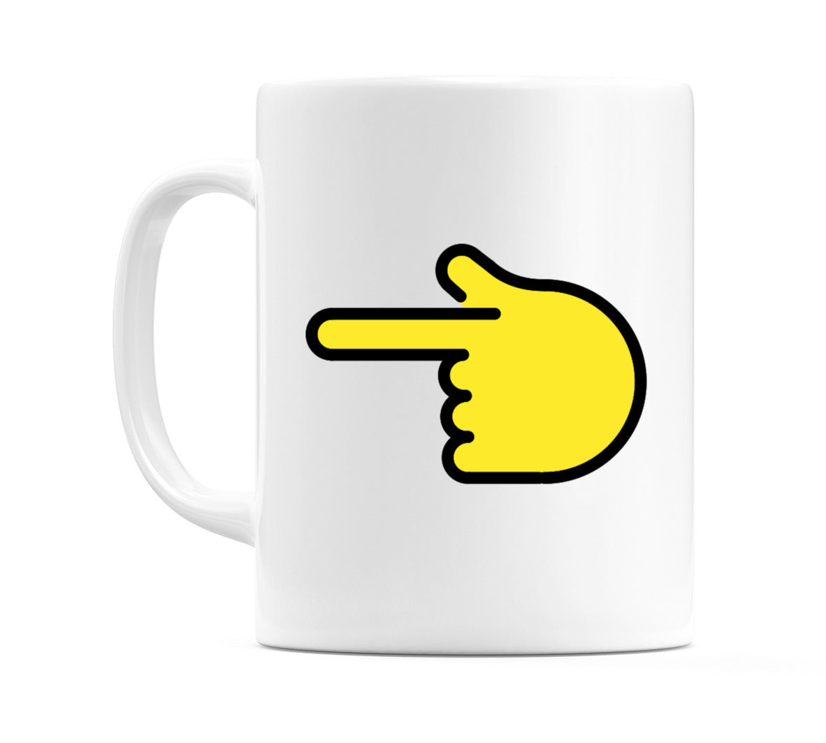 Backhand Index Pointing Left Emoji Mug