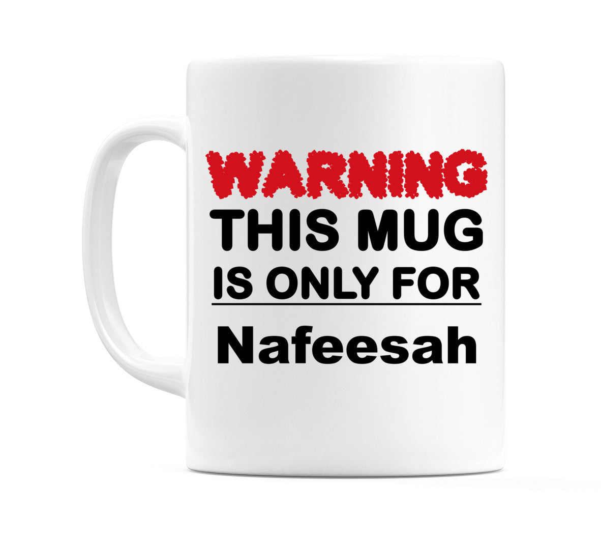 Warning This Mug is ONLY for Nafeesah Mug