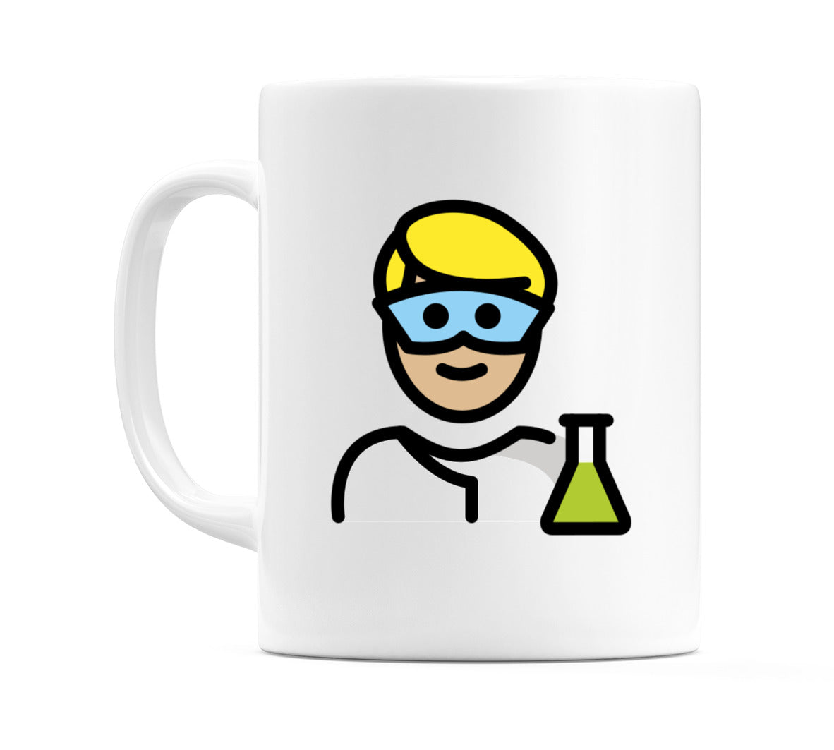 Male Scientist: Medium-Light Skin Tone Emoji Mug