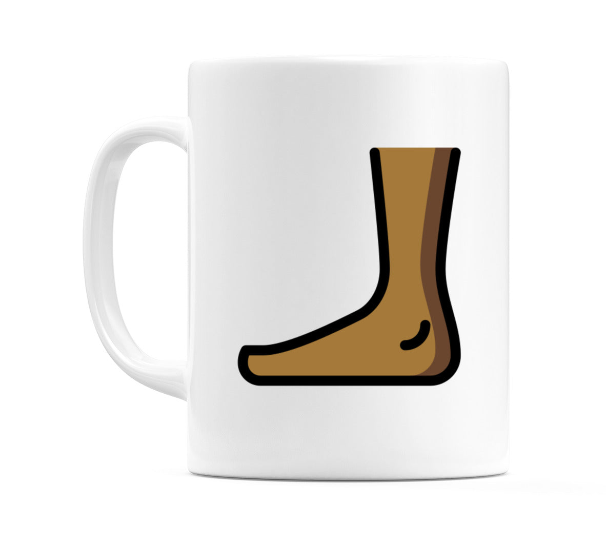 Foot: Medium-Dark Skin Tone Emoji Mug