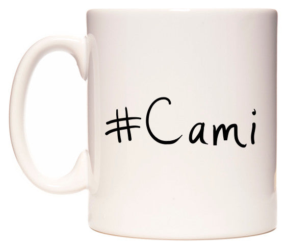 This mug features #Cami