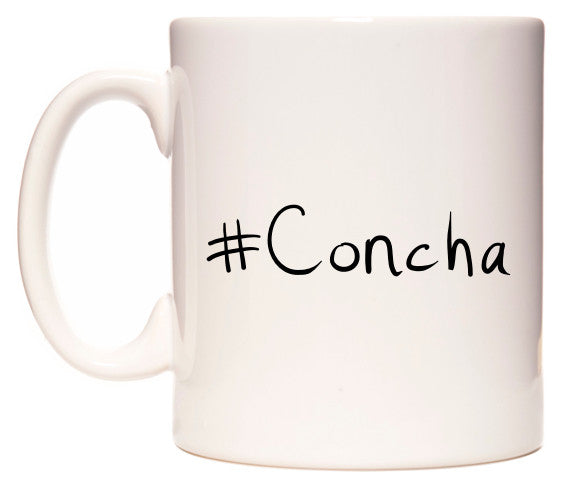 This mug features #Concha