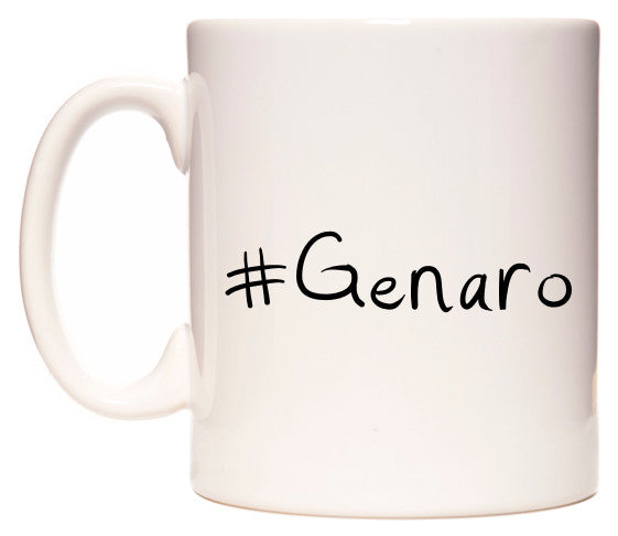 This mug features #Genaro