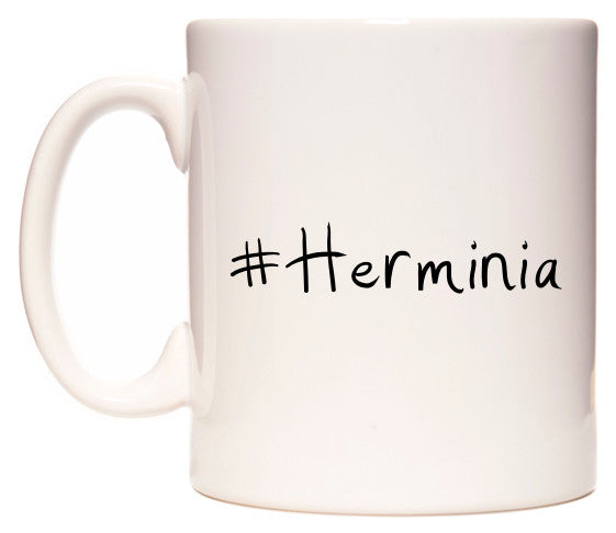 This mug features #Herminia