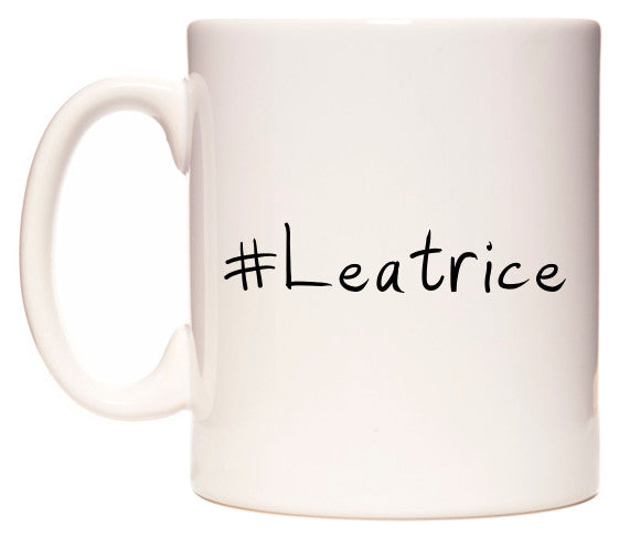This mug features #Leatrice