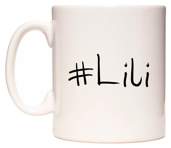 This mug features #Lili