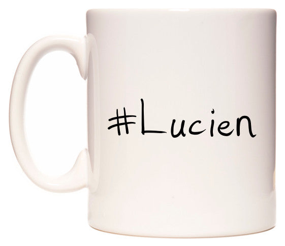 This mug features #Lucien