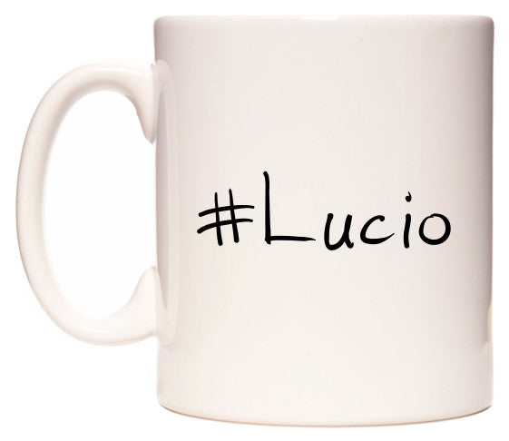This mug features #Lucio