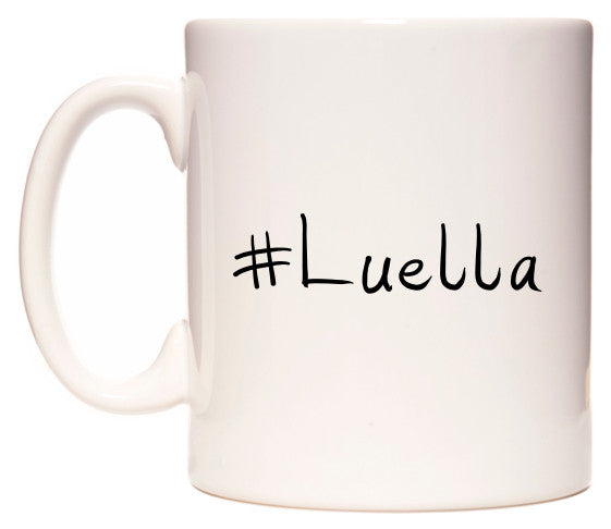 This mug features #Luella