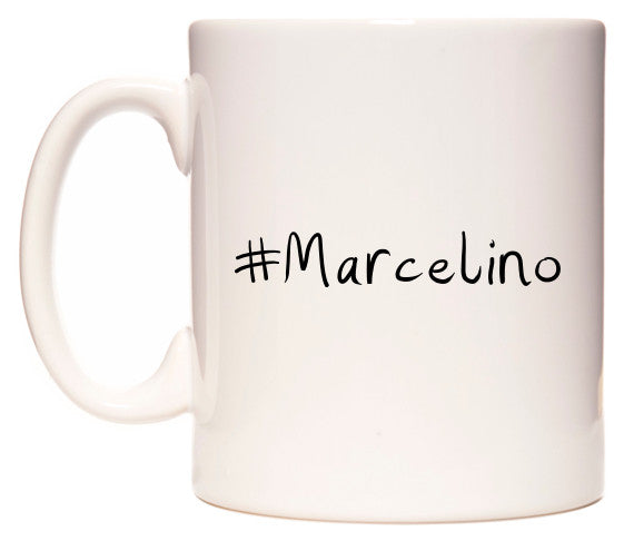 This mug features #Marcelino
