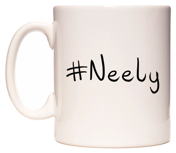 This mug features #Neely