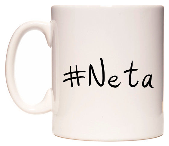 This mug features #Neta