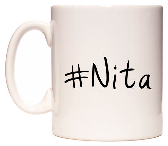 This mug features #Nita