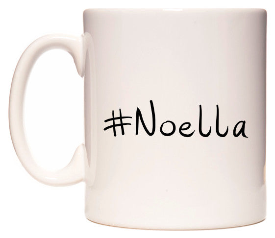 This mug features #Noella