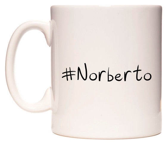 This mug features #Norberto