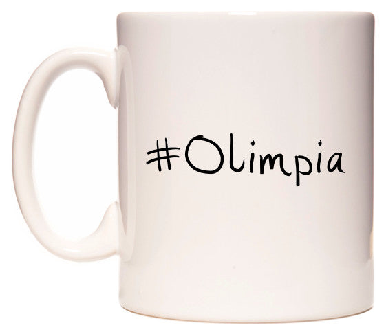This mug features #Olimpia