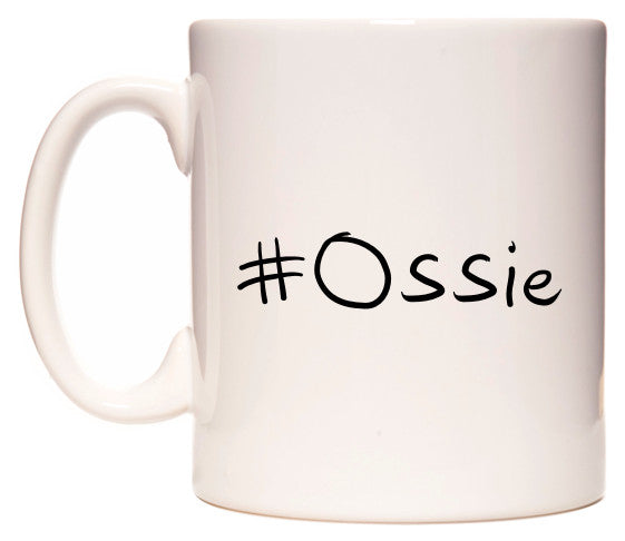 This mug features #Ossie