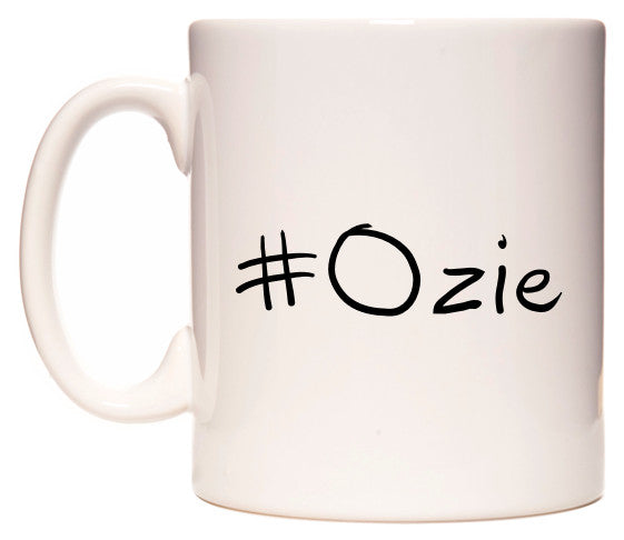 This mug features #Ozie
