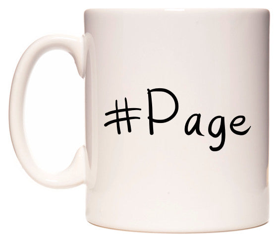 This mug features #Page