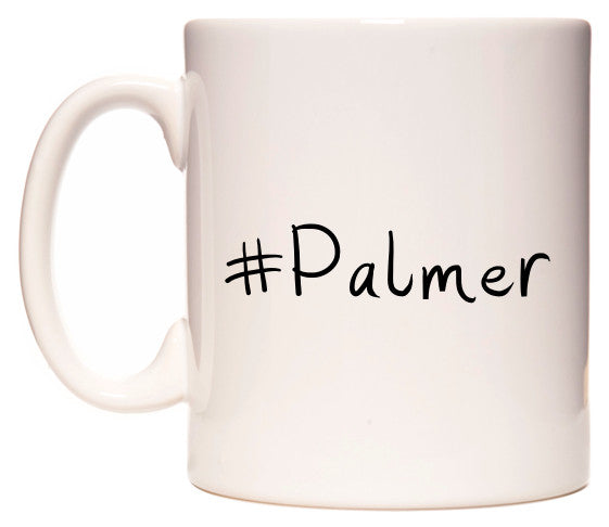 This mug features #Palmer