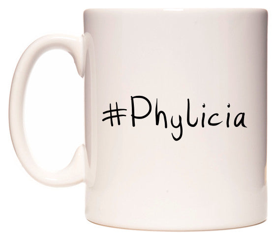 This mug features #Phylicia