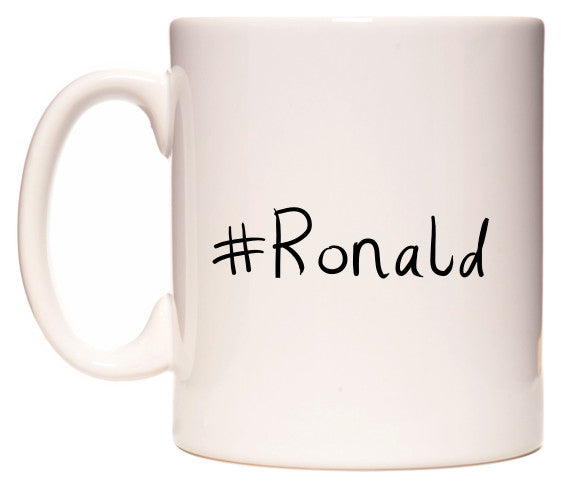 This mug features #Ronald