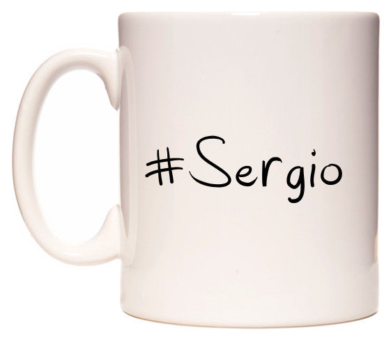 This mug features #Sergio