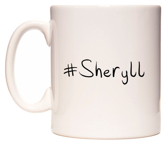 This mug features #Sheryll