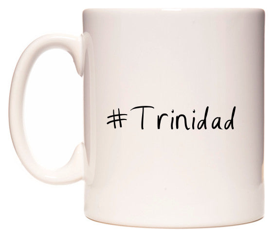 This mug features #Trinidad