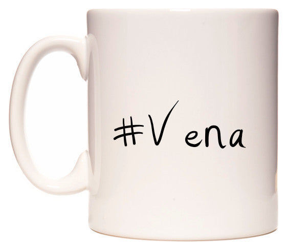This mug features #Vena