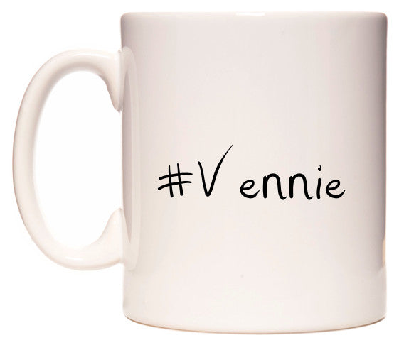 This mug features #Vennie