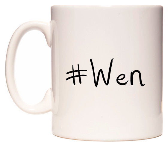 This mug features #Wen