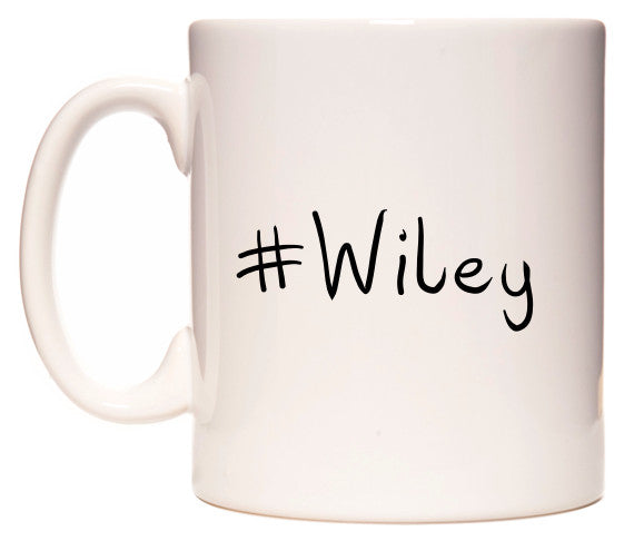 This mug features #Wiley