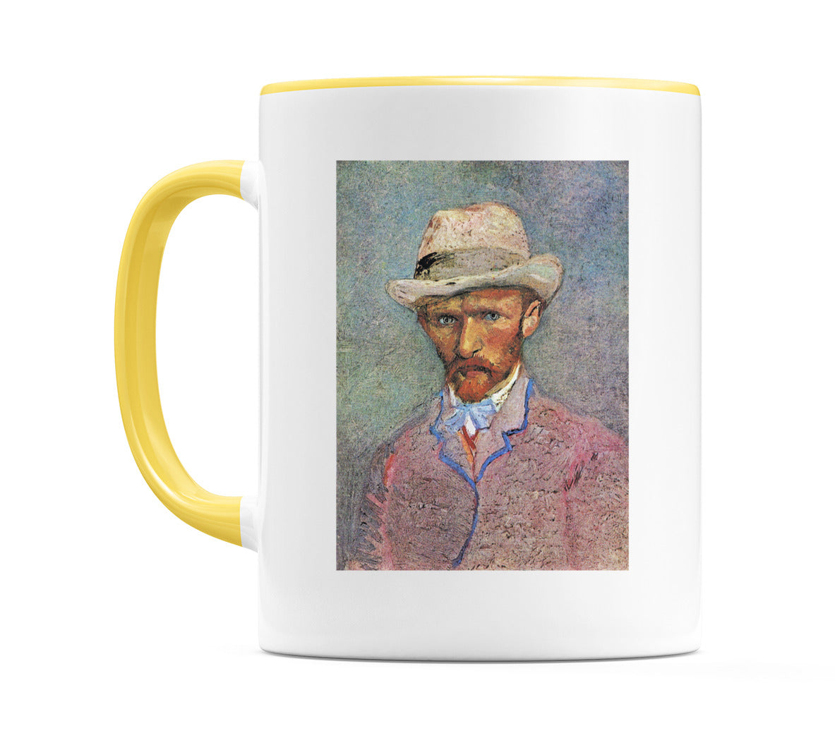 Self Portrait with a Gray Straw Hat (1887) Mug