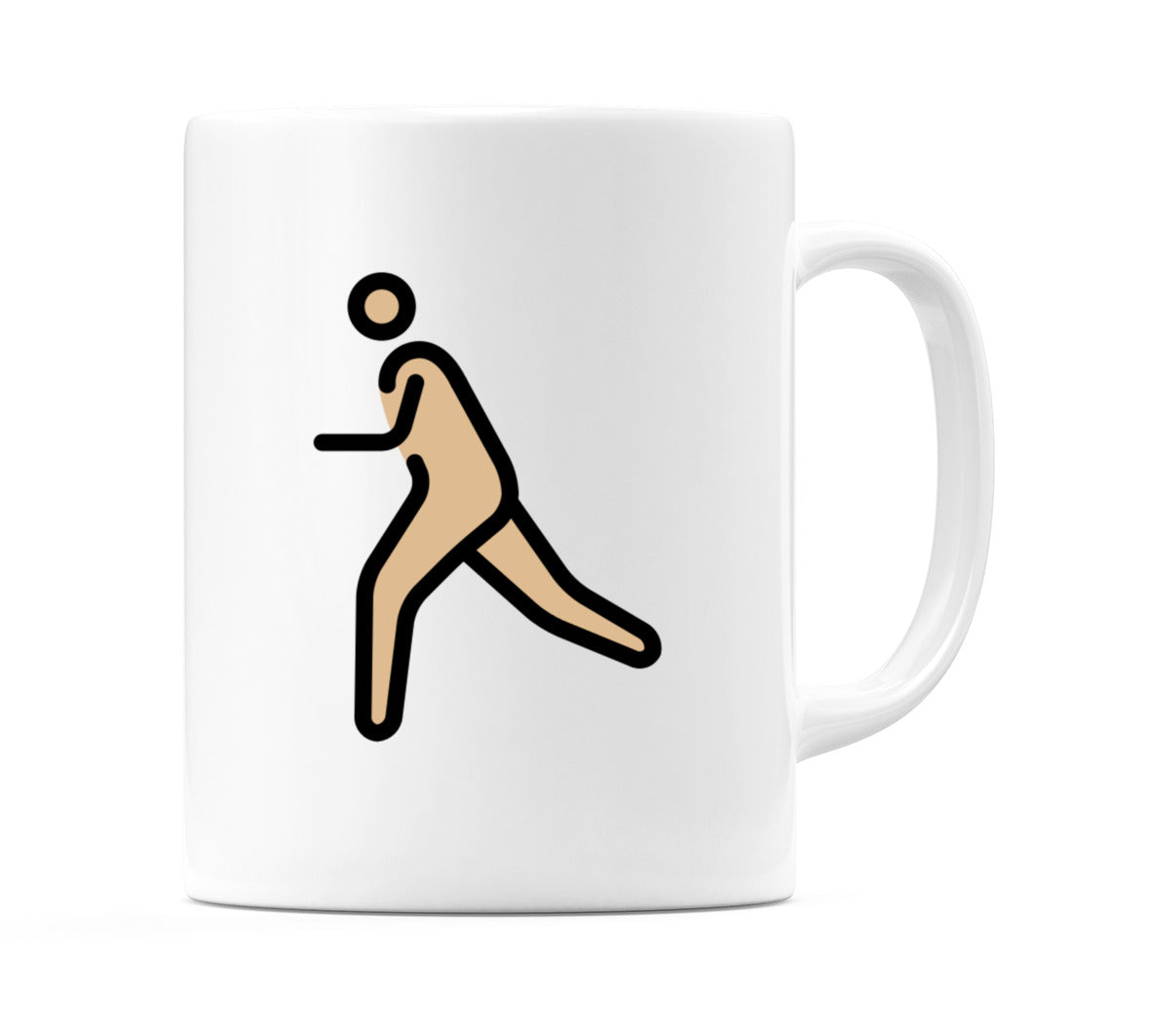 Person Running: Medium-Light Skin Tone Emoji Mug