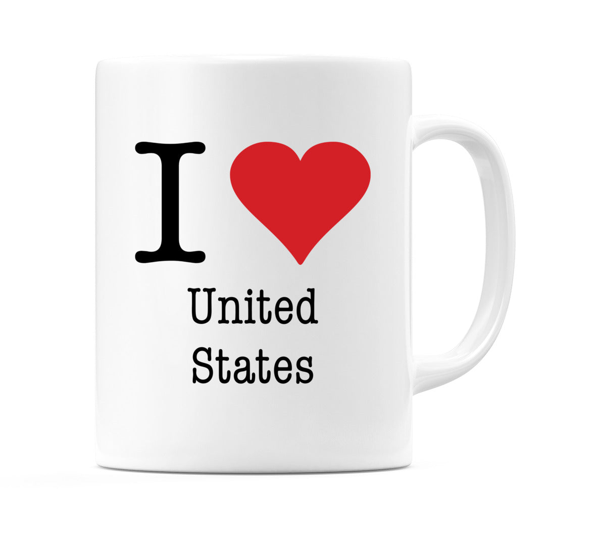 I Love United States Mug