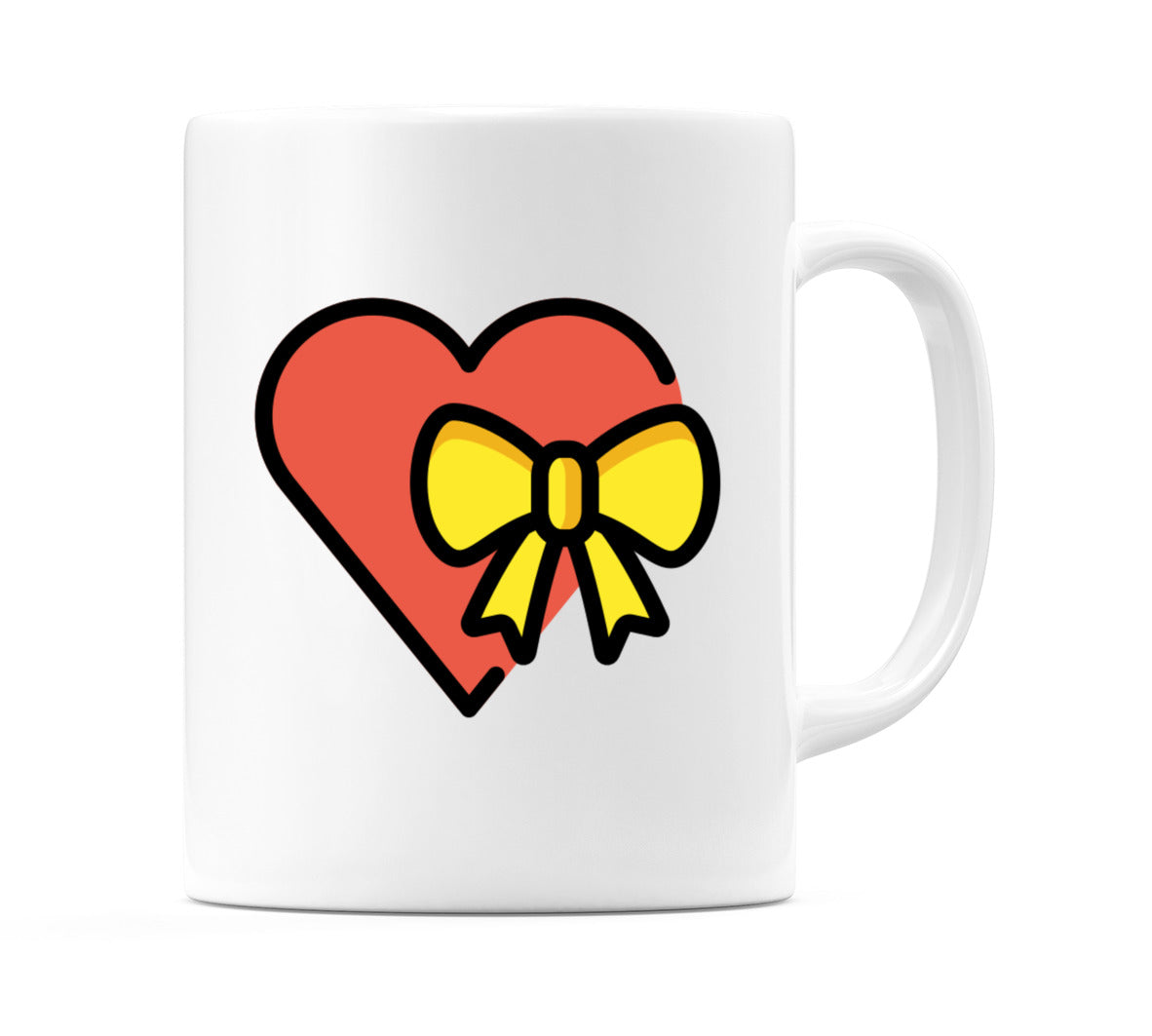 Heart With Ribbon Emoji Mug