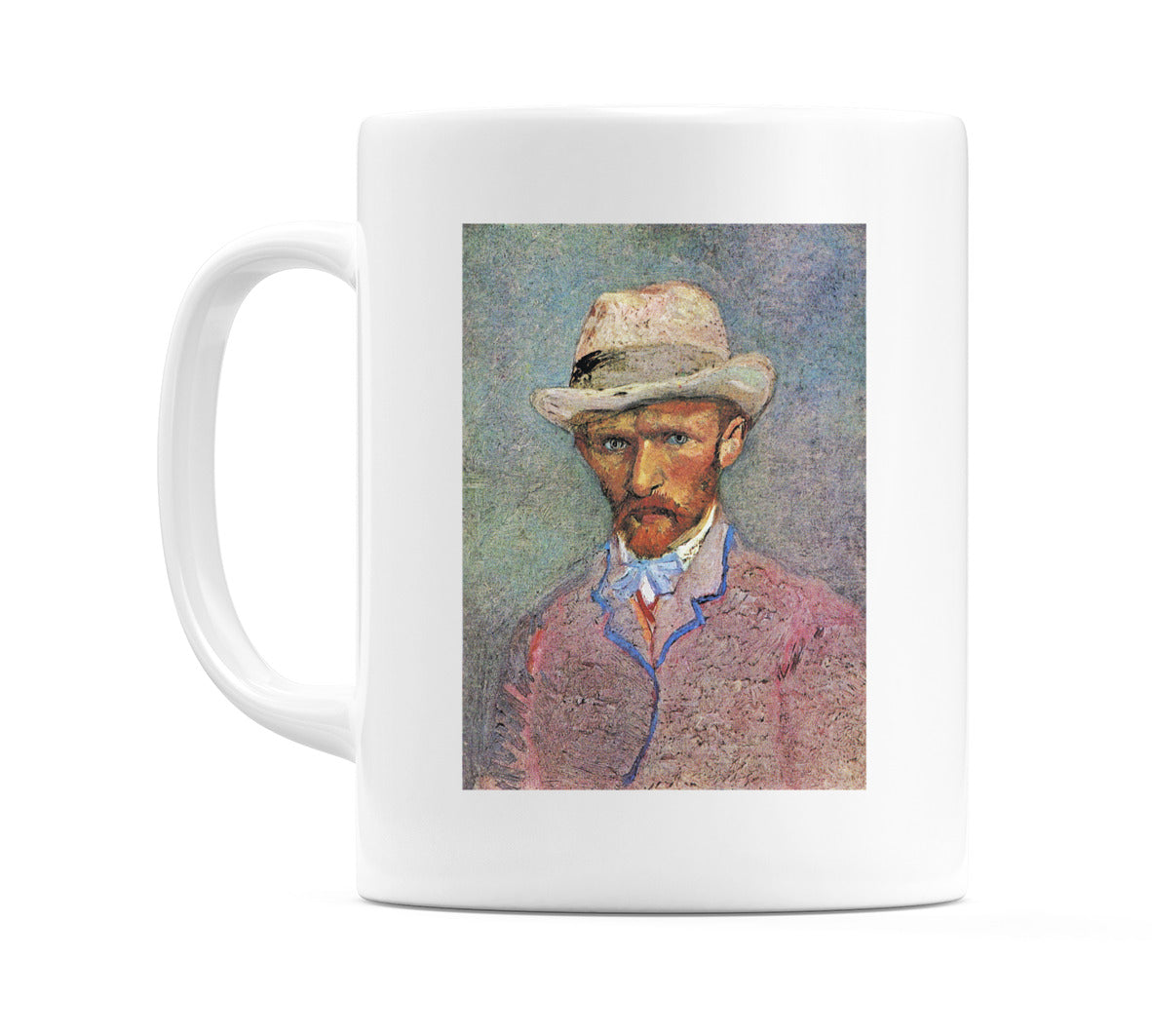 Self Portrait with a Gray Straw Hat (1887) Mug