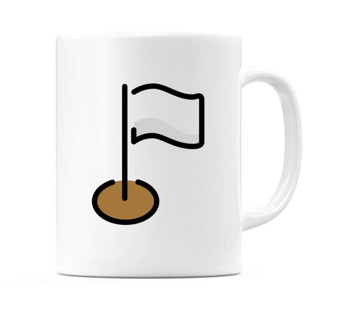 Flagged Point Emoji Mug