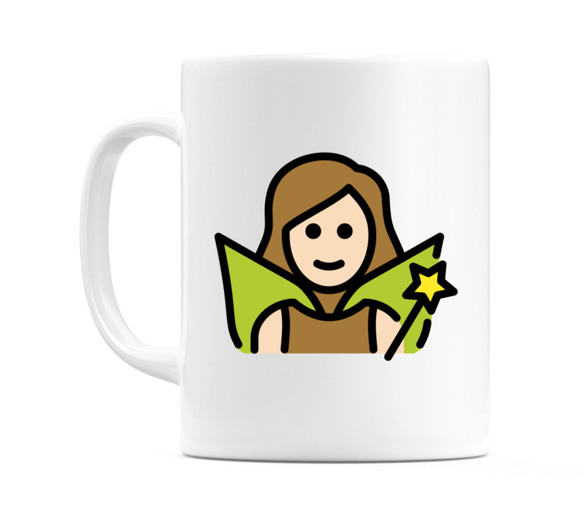 Female Fairy: Light Skin Tone Emoji Mug